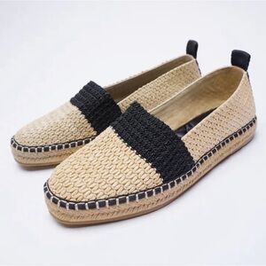 ZARA - Natural / Black Espadrilles